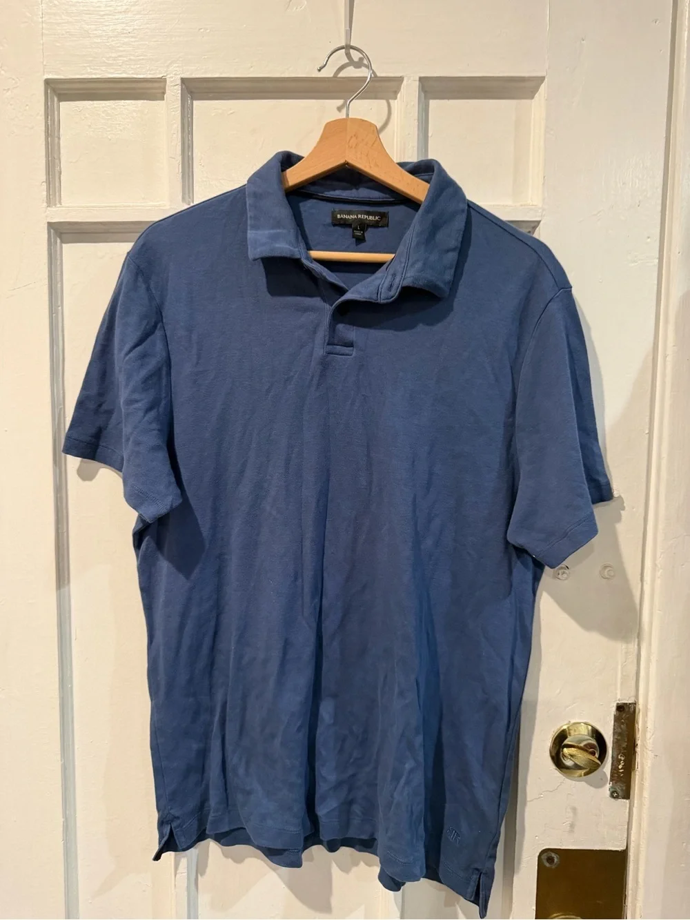 Banana Republic Men’s Navy Blue Short-Sleeve Polo